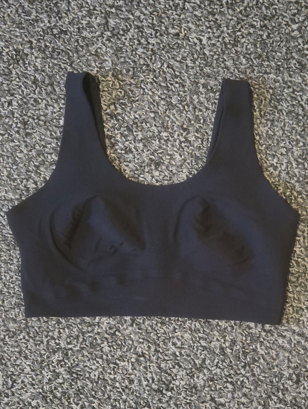 all in motion Black Scoop-Neck Crop Sports Tank Size XXL